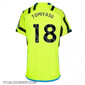 Arsenal Takehiro Tomiyasu #18 Seconda Maglia Femmina 2023-24 Manica Corta